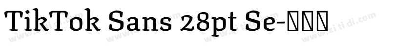 TikTok Sans 28pt Se字体转换